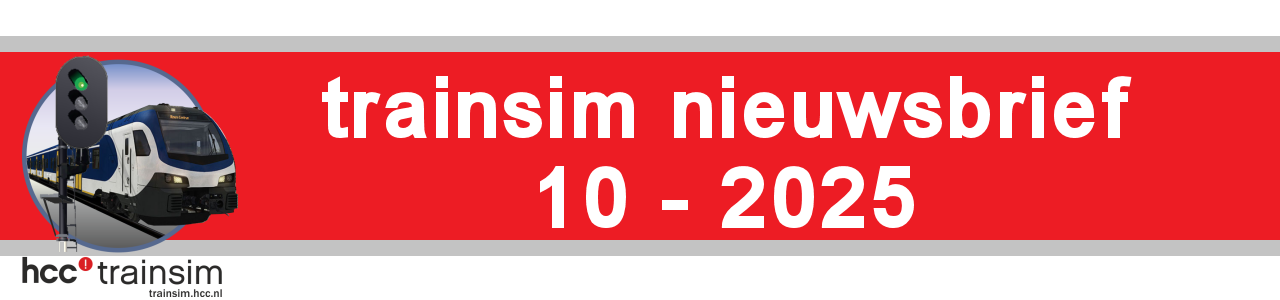 Logo HCC!trainsim, tekst: trainsim nieuwsbrief 10 2025